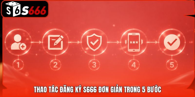 Thao tác đăng ký S666 đơn giản trong 5 bước